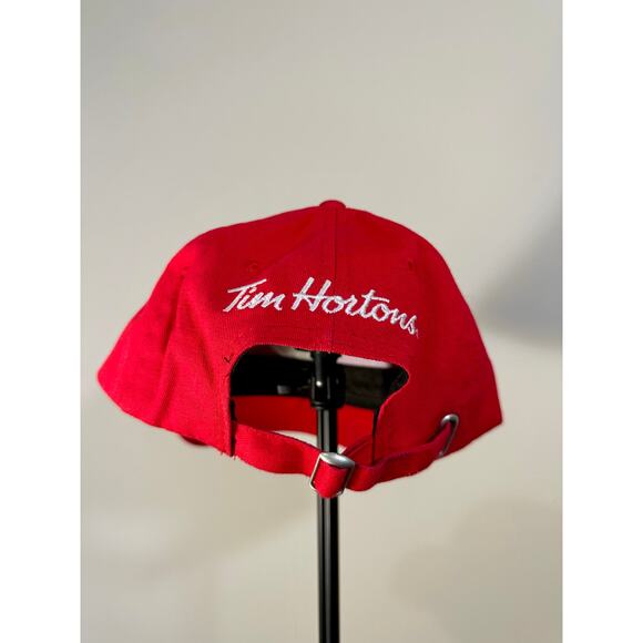 Red Tim Horton's Canada Breakfast Cafe Ballcap Hat - Picture 2 of 6